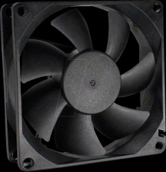 HD-8025H12B DC Fan, Axia,l Ball Bearing, 80x80x25mm, 12V, 45.5CFM