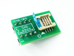 Adapter WSON8 6x5 -->DIL8 eZIF dla pamięci szeregowych Flash, EEPROM i uP (QFN8 / MLP8 / MLF8 / DFN8)