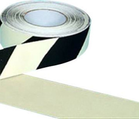 B-SAFETY AR226050 Antypoślizgowe pokrycie fotoluminescencyjne (D x S) 18.3 m x 50 mm czarny, biały