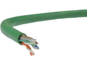 Kabel UTP kat.5e U/UTP 4x2x0,48 linka zielona Alantec /100m/