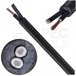 Kabel sterowniczy ziemny BiT 1000 H 2x2,5mm2 czarny 0,6/1kV zasilający numerowany bezhalogenowy Cca linka Bitner