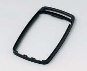 Intermediate ring, PMMA, (W x H) 43.5 x 69.5 mm, black, for enclosure, B9004706
