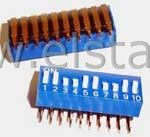 DIPSW-10 niebieski kątowy