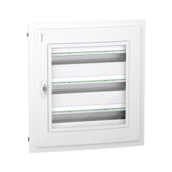 Rozdzielnica PrismaSeT XS 3x24 PSXS-3-24-PT-P podtynkowa drzwi przezroczyste IP40 IK09 LVSXP324
