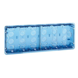 Simon Connect Puszka Simon500 podtynkowa sześciokrotna 12xK45 niebieska 51020106-039