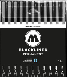 MO200485 Blackliner complete set 0.05 - 1.00 mm black fineliner