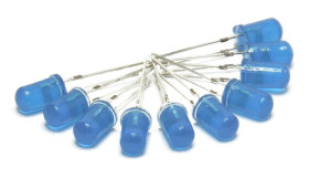 Opencircuit Blue 3mm diffuse LED - 10 pieces