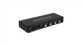 Przełącznik Kvm Displayport/Usb 4X1 4K*30Hz Z Hubem Usb 2.0
