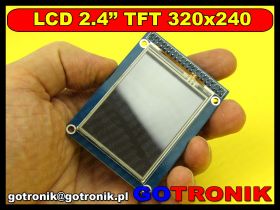 Wyświetlacz LCD TFT przekątna 2.4" 240x320