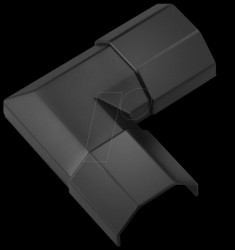 90781 Cable conduit corner piece, 33 mm, black