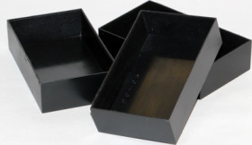 ABS enclosure, (L x W x H) 100 x 60 x 25 mm, black (RAL 9005), 1596B106-5