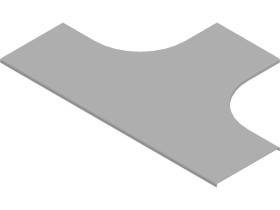 Pokrywa trójnika korytka PTKZC100 grubość blachy 2,0mm 301410 BAKS