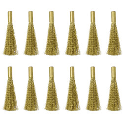 Toolcraft TO-5864076 Replacement Brush for Fibre Eraser Brass 4mm 12 Pack