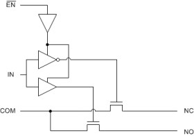 3.3-V, 2:1 (SPDT), 4-channel general-purpose analog switch