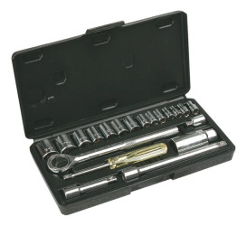 Klucze nasadowe 1/4cala 3/8cala zestaw 20 elementów 38D257