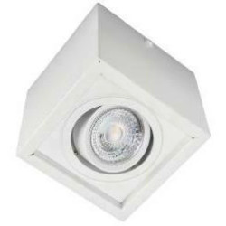 Oprawa sufitowa natynkowa BRICK-SE-W white biała 1xGu10 5903260412840