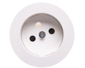 R.1/R.3 Płytka czołowa gniazda z/u biały połysk 3965762089