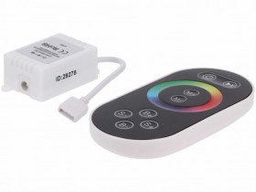 Sterownik LED RGB 3x2A touch RF czarny 12V Prescot