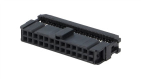 Wtyk Idc Żeńskie 26-Pin Idc Na Taśmę 1,27Mm Złocony Czarny 1658621-6