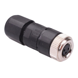 3 Way M8 Female Industrial Circular Connector IP67 3A