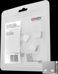 40464 USB-A port lock (10x locks), white