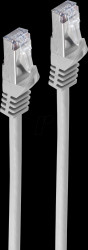 BS75511-0.5 patch cable, Cat.7 raw cable, PIMF, LSZH, grey, 0,5 m