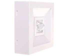 Oprawa awaryjna LOVATO N ECO LED 3W 330lm (opt. asym.) 1h jednozadaniowa biała LVNA/3W/E/1/SE/X/WH