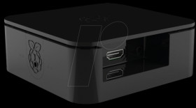 ASM-1900039-21 Enlosure Raspberry Pi B+, 2 &amp; 3, black