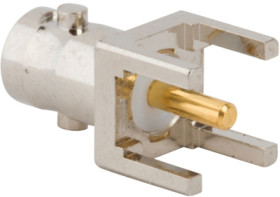 HD BNC panel socket 50 Ω, solder connection, straight, 034-5022