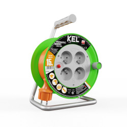 Przedłużacz bębnowy 15m OWY 3x1 IP20 KEL W-97042 Plastrol