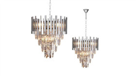 Żyrandol Aspen Ii Chrome 9Xe14 Ml5997 Milagro