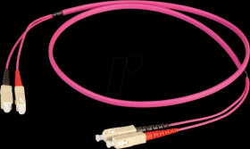 O0318FT.30 Duplex Jumper SC-SC 50/125µ, OM4, erika violet, 30m