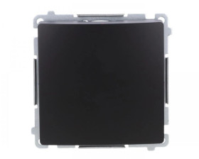 Simon Basic Łącznik jednobiegunowy (moduł) 10AX, 250V, szybkozłącza, czarny BMW1.01/49