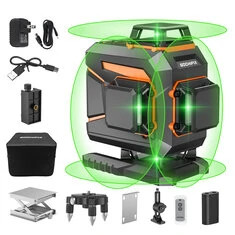 Poziomica laserowa GOCHIFIX 4x360 16 Linii 4D Samopoziomowanie poziomego i pionowego poziomu narzędzie do budowy Ostry promień l