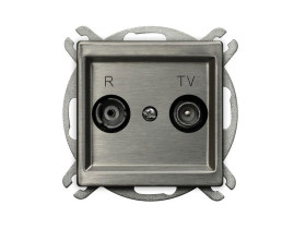 SONATA Gniazdo antenowe RTV zakończeniowe ZAP 10dB stal inox GPA-10RMPZ/m/37 OSPEL