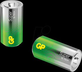 GPPCA14AS097 Super, alkaline battery, C (Baby), pack of 2