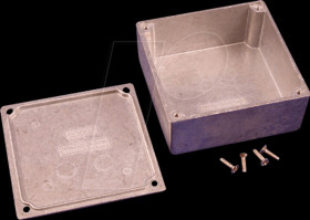 1590Y aluminum casing, 1590 Y, 92 x 92 x 42 mm, aluminum