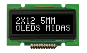 Wyświetlacz OLED 1.6cal Biały macierz pasywna Midas COB Równoległe