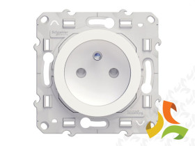 ODACE Gniazdo z uziemieniem z przesłonami białe S52D059 SCHNEIDER ELECTRIC