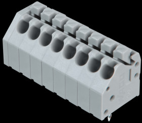 250-208 Terminal strip with operating push buttons, RM 3.5 mm, 8A, 8-pin