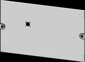 Aperture, rectangular, sheet steel, (W x H x D) 600 x 300 x 10 mm, light gray, 8PQ2030-6BA05