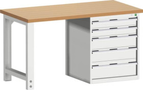 Stół warsztatowy Bott 41003446.16V, (S x W x G) 1500 x 840 x 750 mm