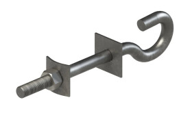 Śruba hakowa M20 L250 ocynk ogniowy S3022C SH20L250