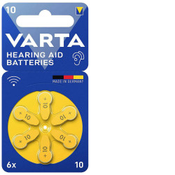 Varta 24610101416 Button Cell Zinc Air Hearing Aid Batteries 1.4V 6pcs