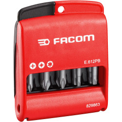 Facom E.611PB Set Of 10 Bits 1/4&quot; - 50 mm