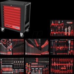 815.7399 PERFORMANCEplus P15 workshop trolley with 8 drawers and 399 tool
