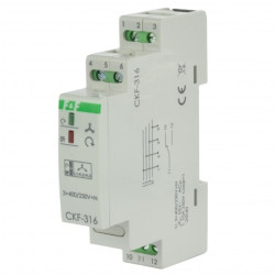 F&F Czujnik kolejności i zaniku fazy ze stałym progiem asymetrii napięciowej CKF-316