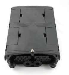 Mufa światłowodowa TELCOLINE 16F, 4 wejścia, 16 wyjść, GFP-16N, czarna