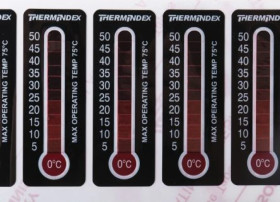 Wskaźnik temperatury — etykieta 11-skalowy
