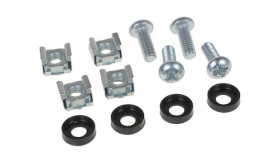 Komplet Czterech Śrub, Koszyczków I Podkładek Do Mocowania Wyposażenia Szaf...